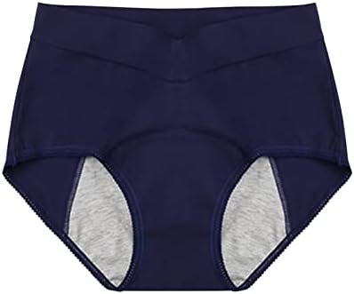 Calcinha menstrual de jtckarpu para mulheres vazam de altura de calcinha de calcinha de barra de barra