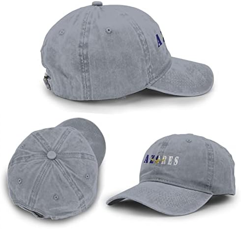 Unissex adulto vintage de beisebol ajustável tampa de jeans letra dos Aças Açor sinaliza novos chapéus de caminhoneiro lavados