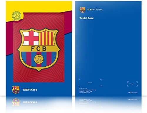 Projetos de capa principal licenciados oficialmente FC Barcelona Red Crest Patterns Soft Gel Case compatível com Apple iPad 10.2