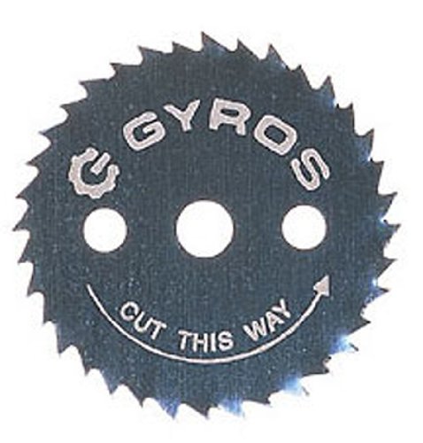 Gyros Mini Circular Ripsaw Blade, ⅞ Diâmetro de polegada feito com 36 dentes por polegada para serragem fácil de madeira e plástico exclusivamente. Compatível com a maioria das ferramentas rotativas. 81-30821