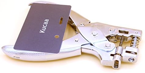 Kucaa Round & Slot 2 em 1 Hole Punch Puncador de mão de mão para papel PVC PVC Card Card Distintivo