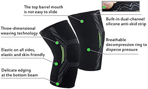 Joelheiras elásticas de walnuta nylon esportes fitness kneepad de proteção contra proteção