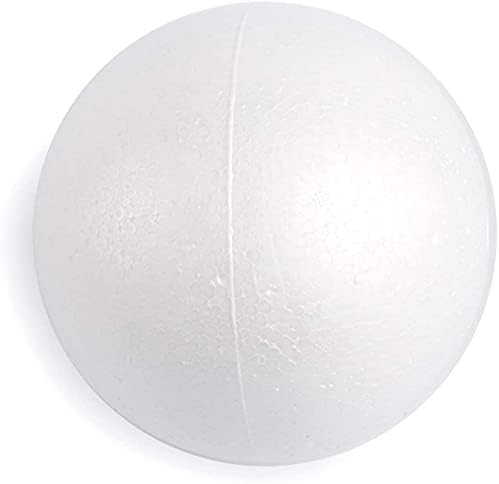 Lomimos 6pcs 6 polegadas Bolas de espuma branca, bolas de artesanato de poliestireno para projetos de escolas domésticas de