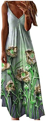Vestidos casuais para mulheres até o joelho com mangas Mulheres Camisole Vestido de verão floral floral 3D para mulheres