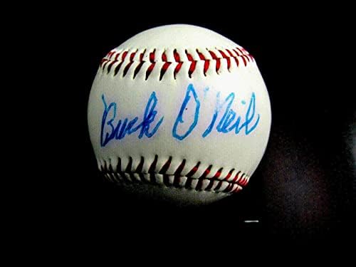 Buck O'Neil Negro League Champ KC Monarch Hof assinou MacGregor Baseball JSA - Bolalls autografados