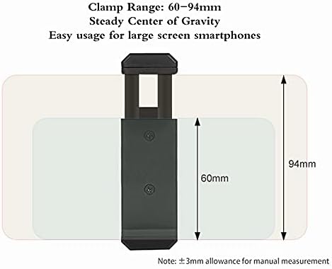 Suporte de clipe de telefone do kit de suporte+tripé+câmera de gimbal de bastão de selfie 60-90mm Mobile de largura para DJI para bolso osmo e 2 Parte de reposição