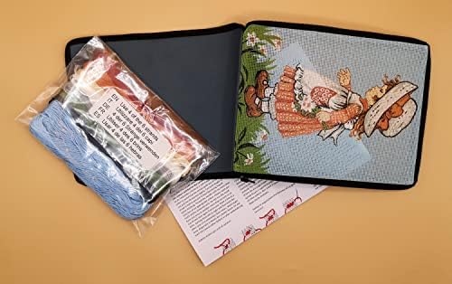 Kit de bolsa de caixa de cosméticos pré -assessos de bordado