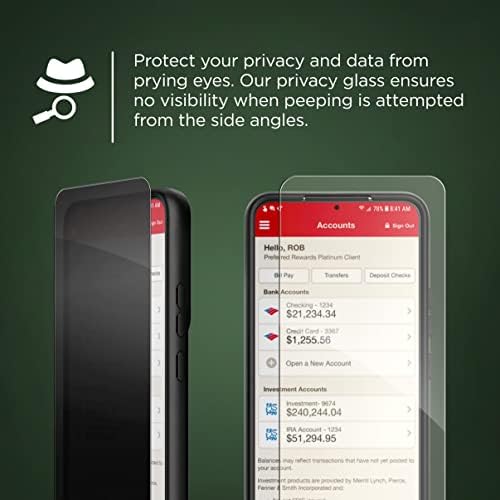 Magglass iPhone 11 Pro Privacy Screen Protector - Anti -espião Resistente a impressão digital Guard de exibição de