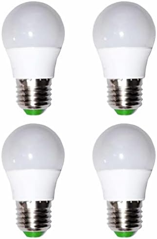 Lienngke 12V E26 E27 Lâmpada LED 4W 40W Halogen Equivalente Day Light White 6000k 400lm RV Outdoor Lamp Pack de 4