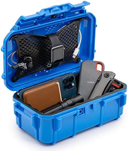 Evergreen 57 Caixa de proteção à caixa seca à prova d'água - Viagem segura/Mil Spec/EUA Made - para câmeras, telefones, munição,