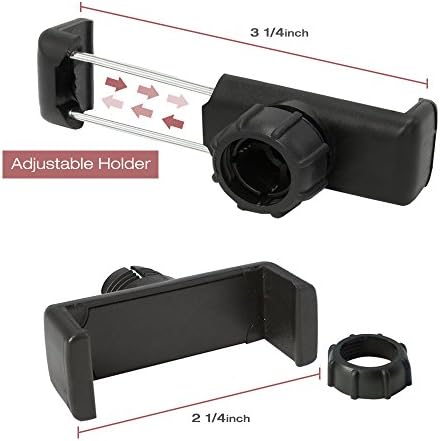 EtopLighting Dimmable LED preenchimento anel selfie Luz de anel de 360 ​​° Longo e suporte de mesa de clipe com suporte de telefone celular para transmissão ao vivo, APL1846
