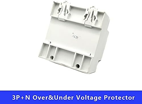 GRUNI 1PCS 380V Três fase quatro fios Din Rail auto-recuperação Reconexão automática sobre AMP sob protetor de tensão