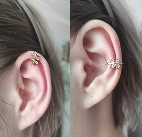 Brincos de manguito de orelha longita para mulheres Brincos de argola de ouvido não perfurantes clipe de aço inoxidável no brinco de cartilagem huggie delabado