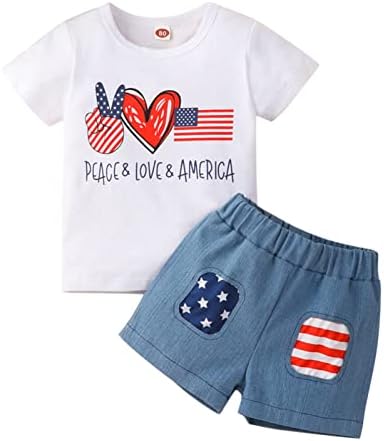 Roupas de meninas roupas de roupas unissex de roupas ao ar livre conjuntos de roupas infantis EUA EUA roupas de retalhos