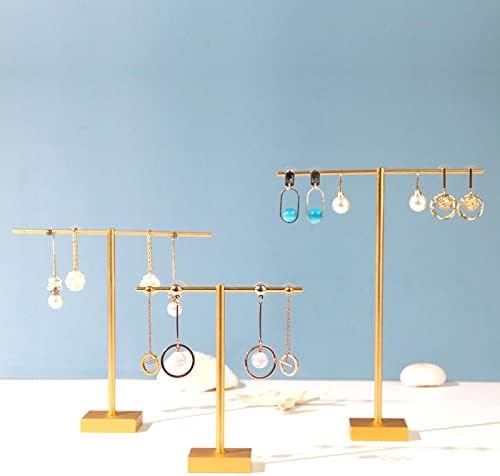 Organizadores de joias pendurados em ferro em forma de T de Daliwan, brincos, pulseiras e colares, rack de exibição, rack de armazenamento de jóias, rack de exibição de janelas l