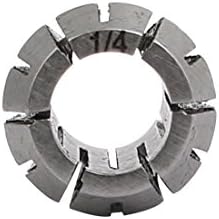 Aexit 1/4 CLAMP TOLTER DIA ER11 Aço inoxidável Spring Round Spring Colling Torno Modelo cinza prateado: 49AS488QO257