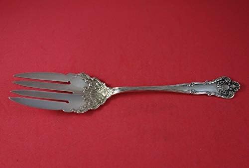 Novas rainhas de Durgin Sterling Silver Cold Meat Fork 9 1/4 que serve vintage