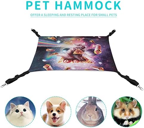 Espacial gato pizza pizza pet hammock confortável na cama de suspensão ajustável para animais pequenos cães gatos hamster