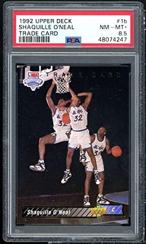Shaquille O'Neal Rookie Card 1992-93 Deck superior 1B PSA 8.5