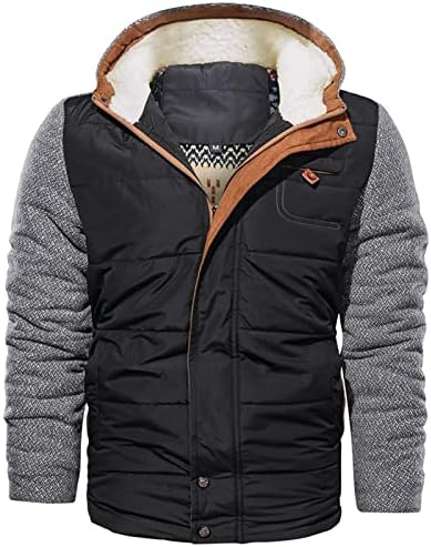 Masculino moletons de inverno masculino ou inverno moda zíper casual tampa destacável ajuste jaqueta acolchoada de algodão espessada