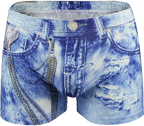 Wybaxz pós -parto Slimming Belt Jean shorts Sexy roupas íntimas breves moda casual boxers respiráveis ​​homens curtos e lingerie