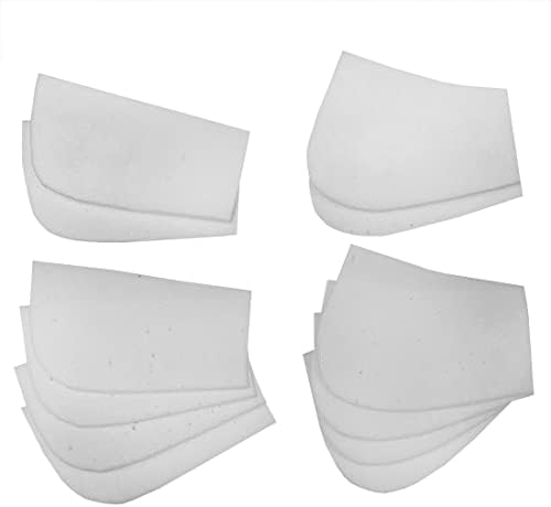 Produtos de conforto eqüino Inserções de espuma de memória brancas, 12 pacote