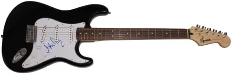 Adam Duritz assinou autógrafo em tamanho real Black Fender Stratocaster Guitarra Electric B W/ James Spence JSA Autenticação - Contando