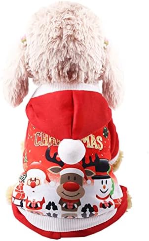 Hahii quatro pernas de natal boneco de neve cão cão de gato roupas roupas de estimação roupas novas roupas de estimação para cães