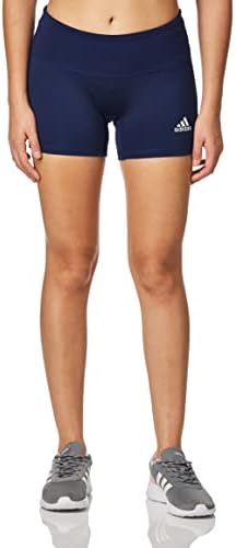 shorts de 4 polegadas de 4 polegadas da Adidas, azul marinho/branco, x-small