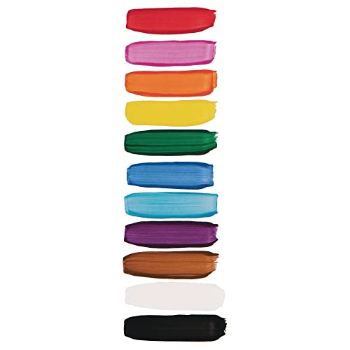 S&S Worldwide Color Splash! Tinta a granel de temperos líquidos, 12 cores brilhantes, garrafas de 32 onças de pó, ótimo para