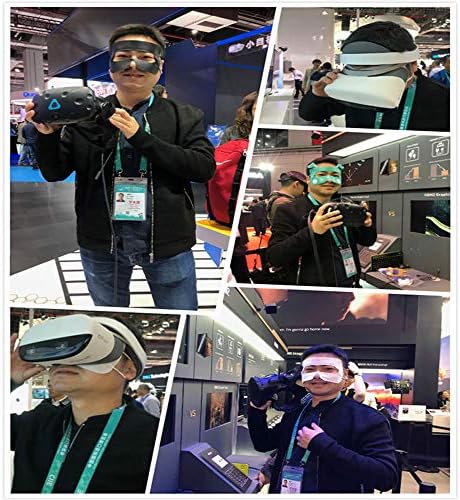 VR Máscara 100pcs VR Experiência Face Mask de pano sanitário VR compatível com Oculus Rift PlayStation VR HTC Vive VR Goggle VR Sweat e sujeira