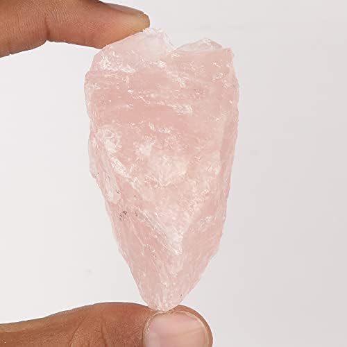 Gemhub sem cortes rosa natural rosa quartzo 439.85 ct cura choramal pedra, cura chakra stone para múltiplos usos