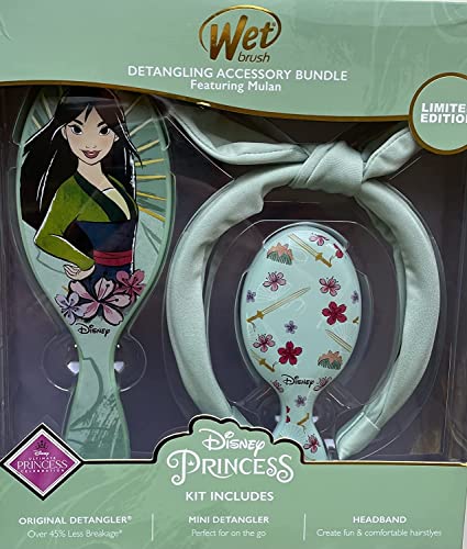 Brush Wet Disney Princess Collection Edição limitada edição original Praço de pacote de acessórios para todos os tipos de