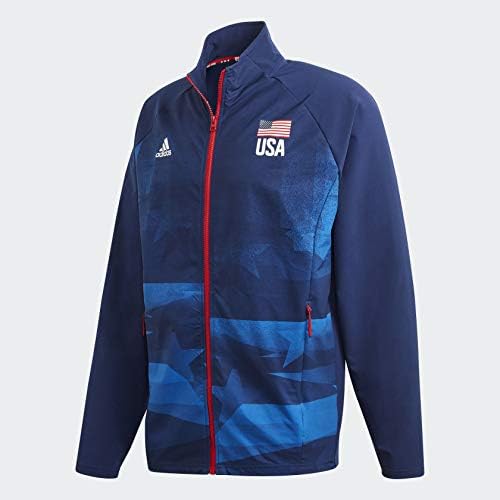 Jaqueta de aquecimento de vôlei dos EUA da Adidas