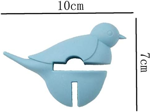 AMOYER 1PC Silicone Pot Clip Rooster Spoon Rest Dearton Cartoon Chickens Shape