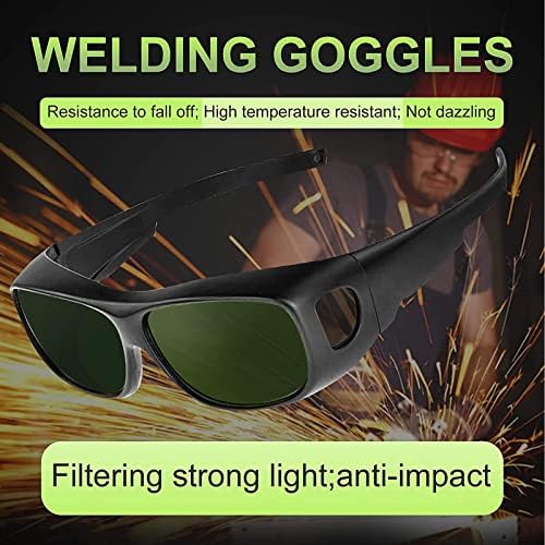 Óculos de soldagem Upaclaire, lente de soldagem de segurança envolvente, óculos de soldagem, proteção anti-arranhão,