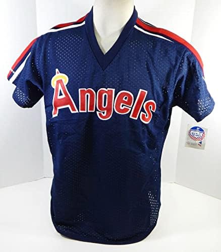 1983-90 California Angels Game Blank emitiu Blue Jersey Batting Practice XL 886 - Jerseys MLB usada para jogo MLB