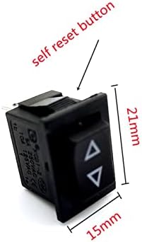 Interruptor de interruptor gooffy interruptor de balancim 5pcs kcd1 15 * 21mm 3pin switch rocker interruptor de potência