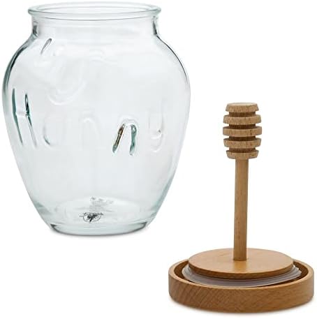 Disney Winnie The Pooh Glass Honey Jar