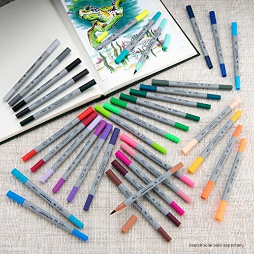 Marcadores de artistas de ponta dupla Royal & Langnickel, cores variadas, 36pc