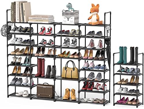 Rack de sapatos Mavivegue, 8 camadas Organizador de categorias de calçados 5 Sapatos de camada para entrada de armário