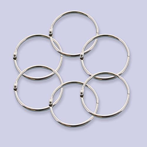 Anel de ligante solto Bazic 2 , anéis de livro anéis de folhas, anel de metal de aço com níquel para cartões de flash,