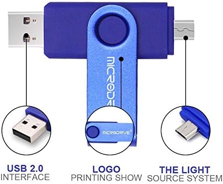 Geral de 64 GB USB 2.0 Telefone e computador duplo uso rotativo otg de metal u negócio de disco