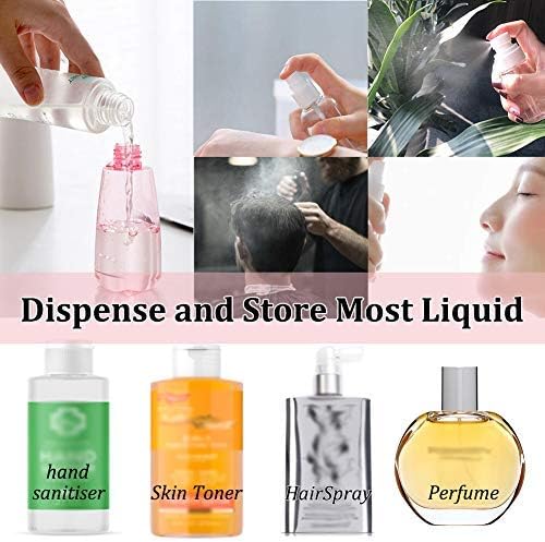 Viagem de garrafa de spray, garrafas de spray de névoa fina e 60 ml, 3pcs mini recipientes plásticos para perfume
