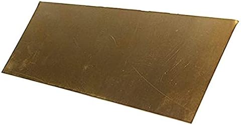 Folha de latão Yuesfz metais de percisão Matérias -primas4x100x150mm Moldura de cobre de placa de latão