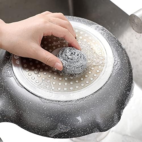 Esponja de lavador de lã de aço inoxidável para remover óleo de graxa sujeira ou manchas de pratos de panelas panelas footops panela panela de cozinha utensílios de cozinha reutilizados