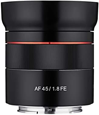 Samyang syio45af-e 45mm f1.8 lente compacta de foco automático de quadro completo para montagem eletrônica da Sony
