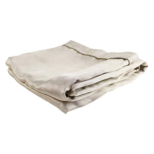 Sellstrom S97605 Clanta de soldagem - pano de sílica de 18 oz - 6'x8 ' - branco