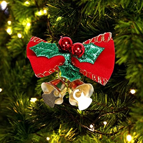 Cristal decorativo de natal decoração de decoração de decoração de árvore de natal pingente de natal sino