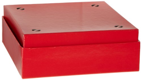 Heathrow Scientific HD2860CR Caixa criovial de papelão vermelho com tampa, altura de 50 mm